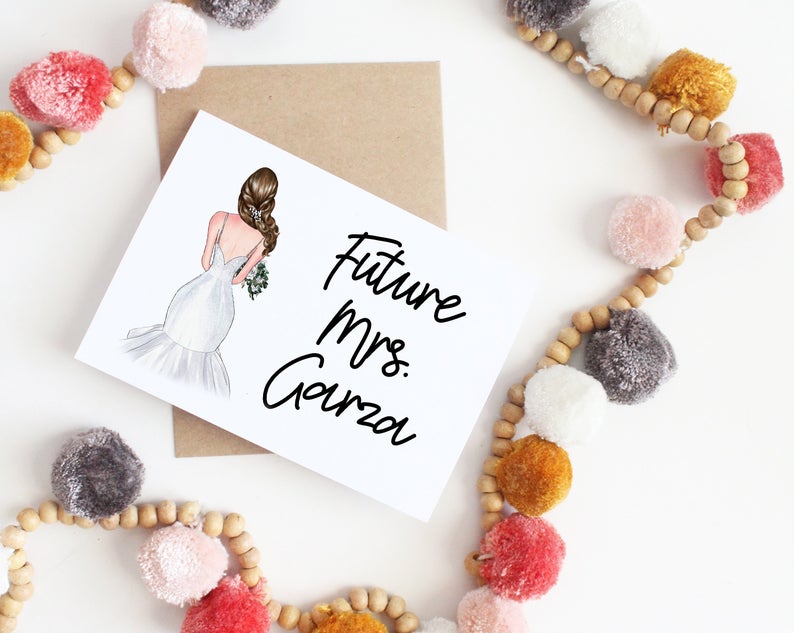Etsy Engagement Card